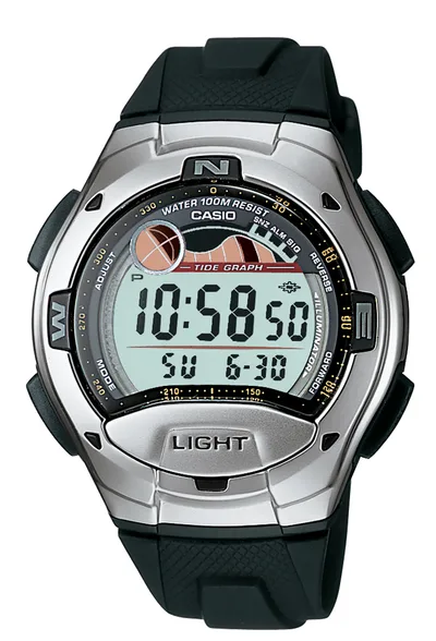 Casio 10 Year Battery Tide Graph Watch