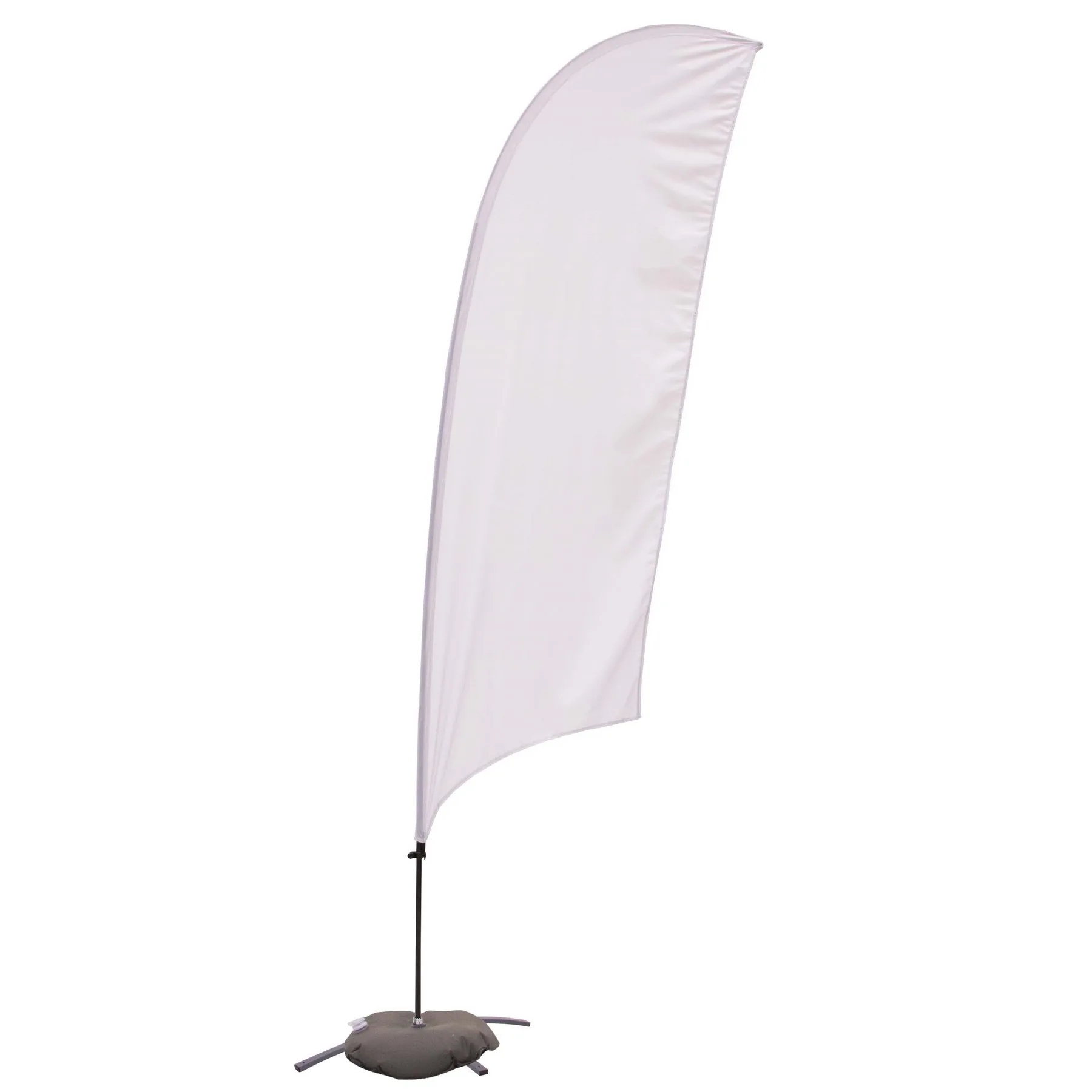 10.5' Value Razor Sail Sign Flag - 1-Sided with Cross Base view 2