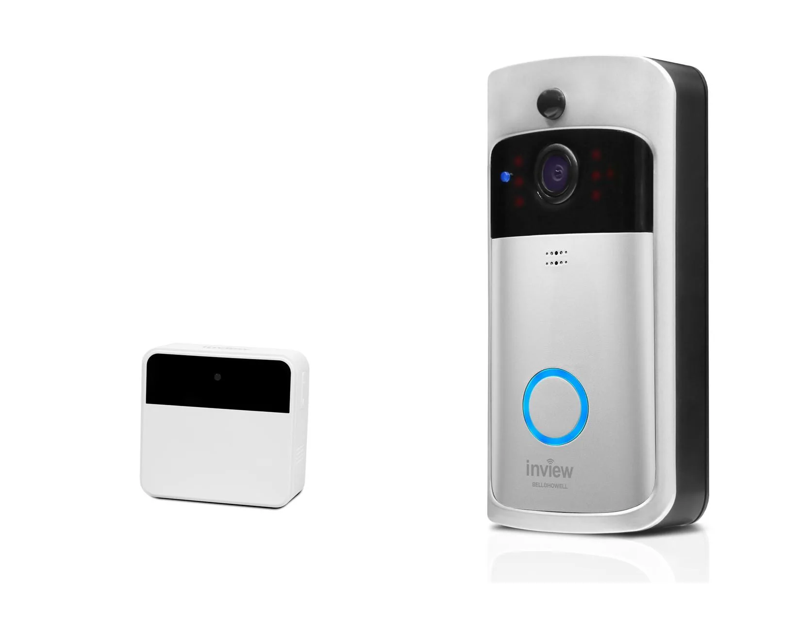Bell+Howell Inview Video Doorbell W/Chime Accessory - Silver