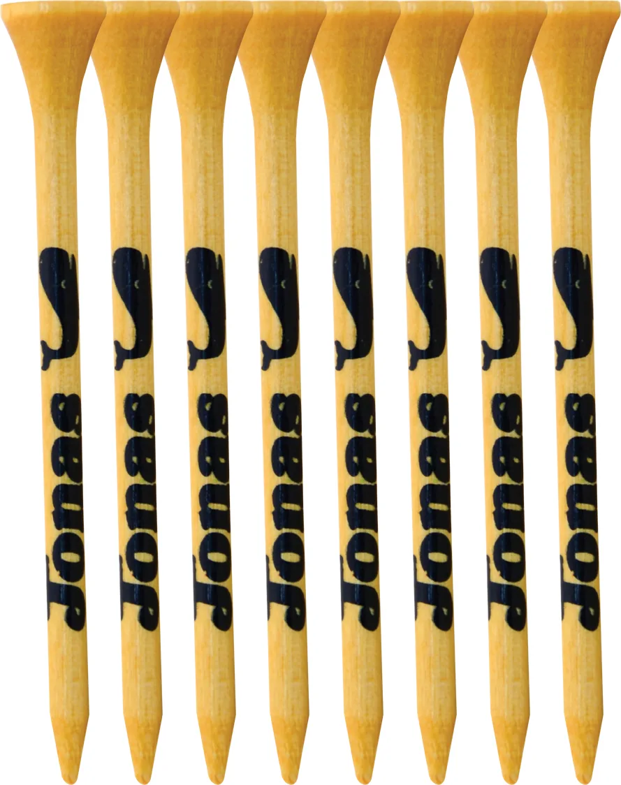 8 Pack of Bamboo Golf Tees 3-1/4"