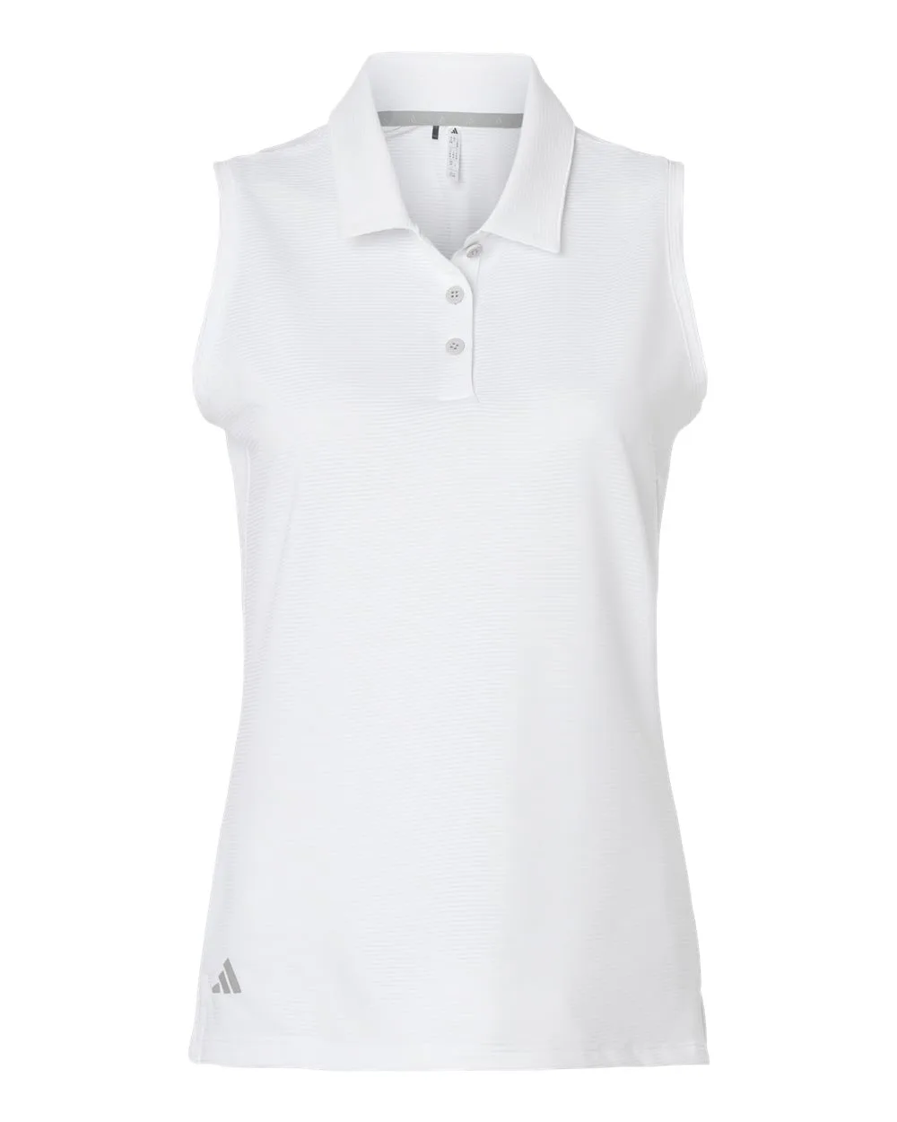 Adidas® Women's Ottoman Sleeveless Polo Shirt view 4