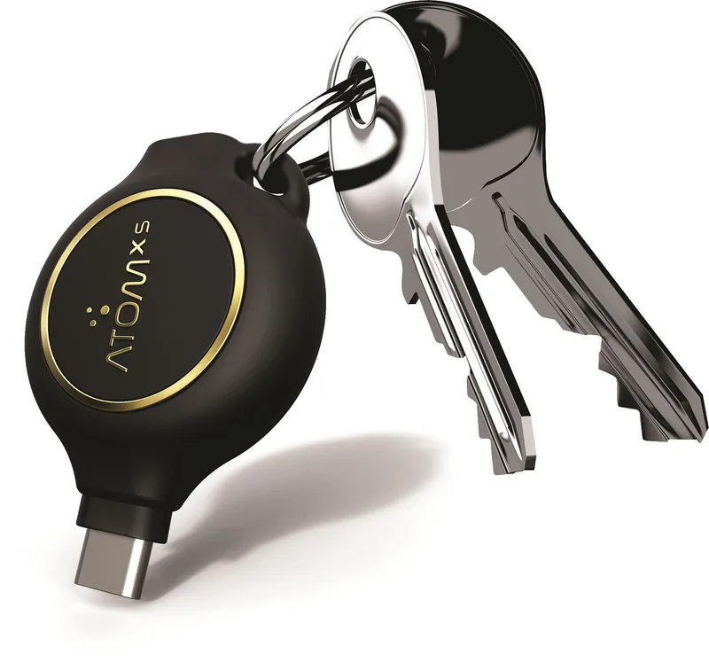 CHARGEWORX Atom Key Chain Usb-C 1300Mah 3Hrs+ Emergency Charge
