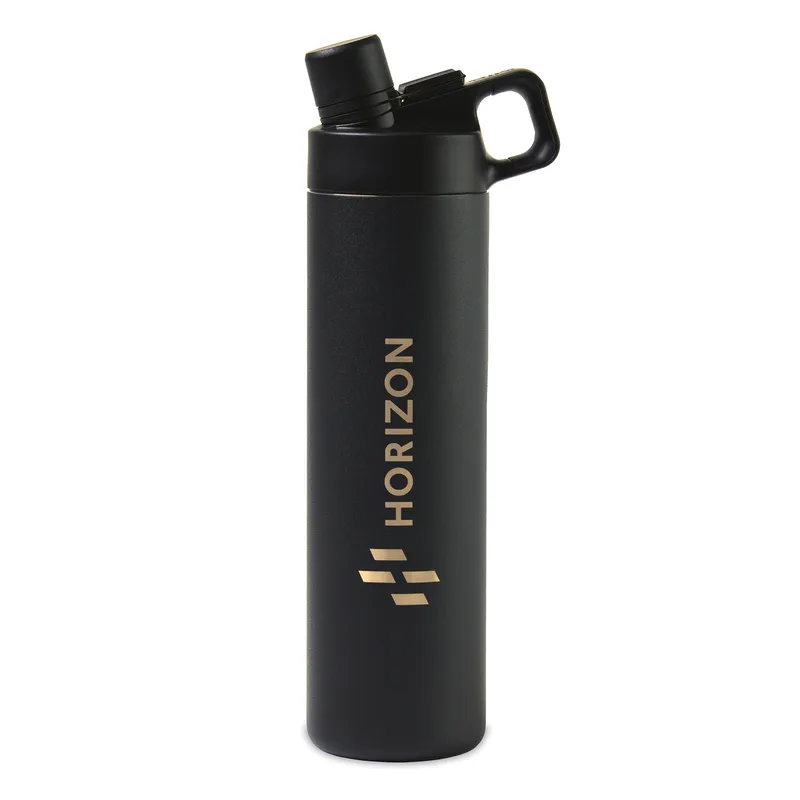 MiiR® Vacuum Insulated Wide Mouth Hatchback Chug Lid Bottle - 20 Oz. - Black Powder