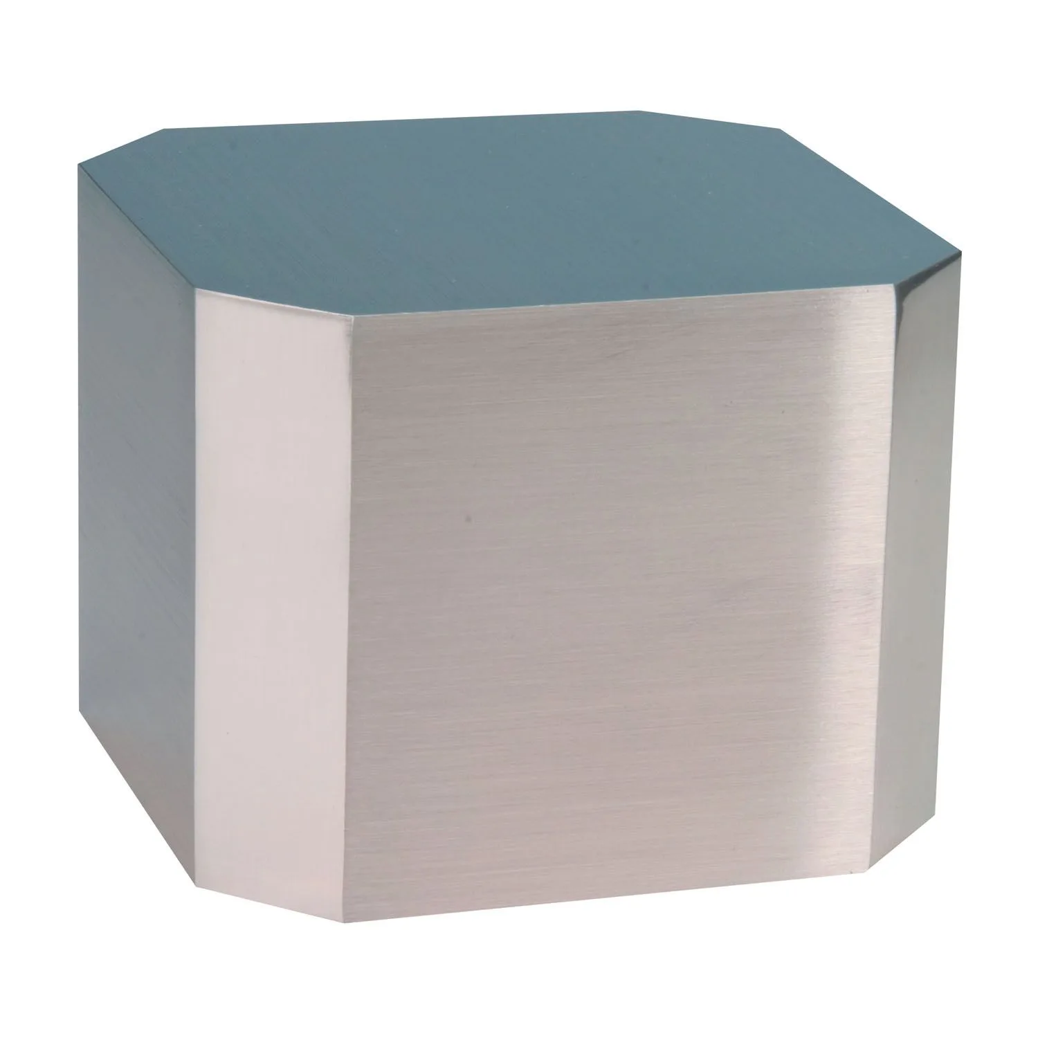 Large Silver Cube Base view 2
