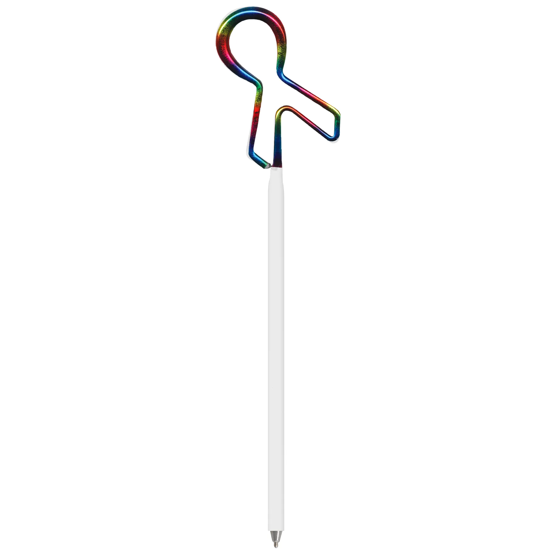 Awareness Ribbon Rainbow Foli Inkbend Standard, Bent Pen view 2