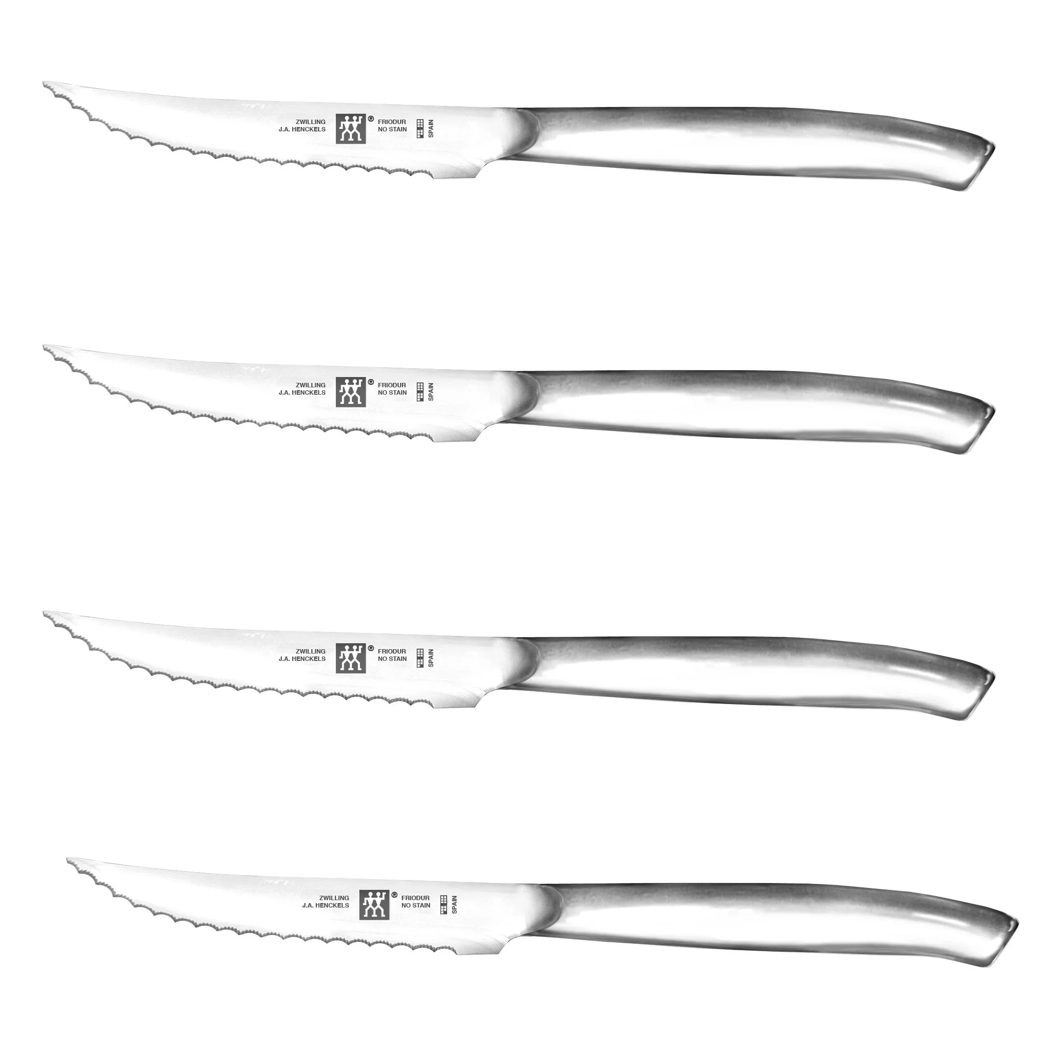 JA Henckels Zwilling 4-Piece Serrated Mignon Steak Knife Set