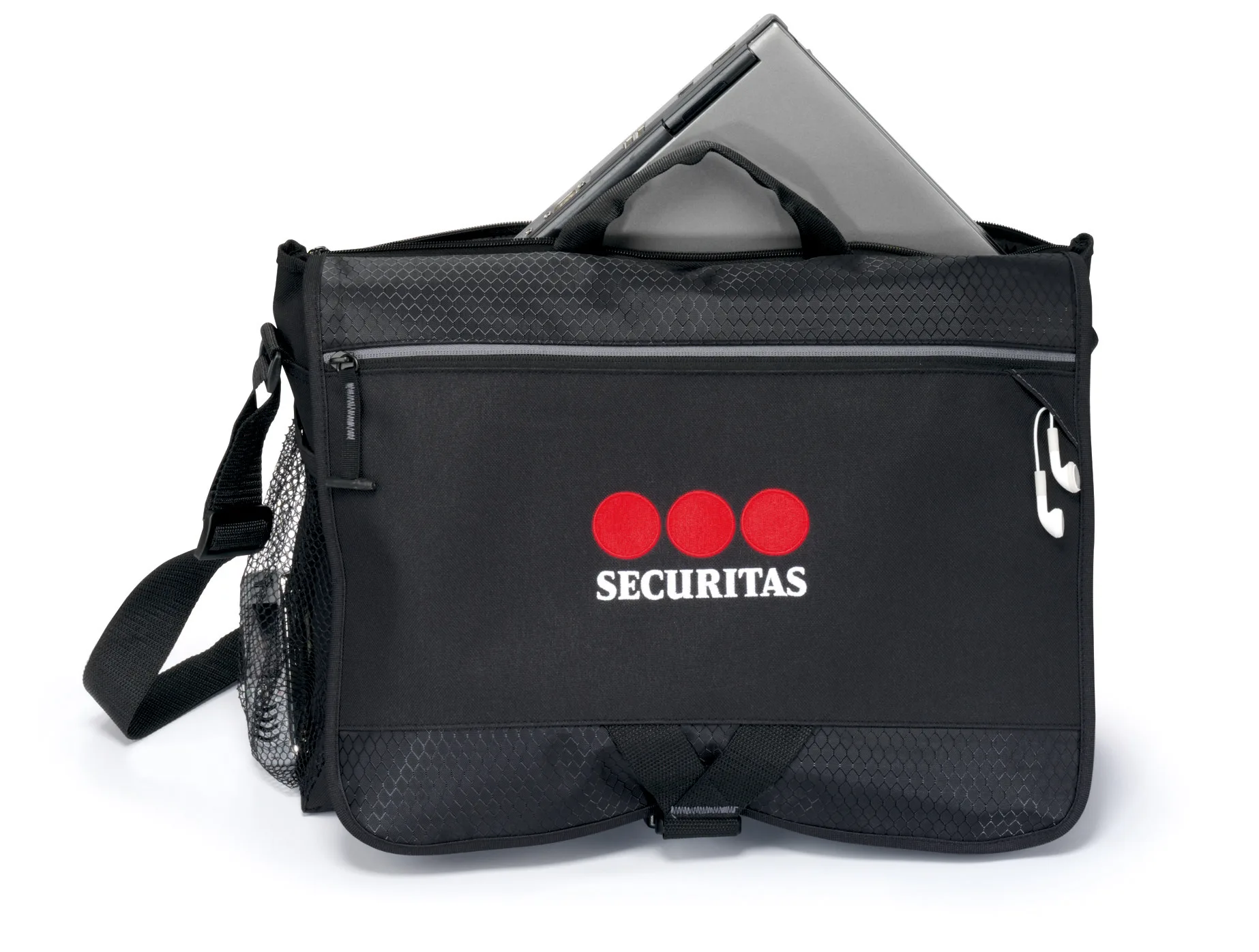 Focus Laptop Messenger Bag - Black