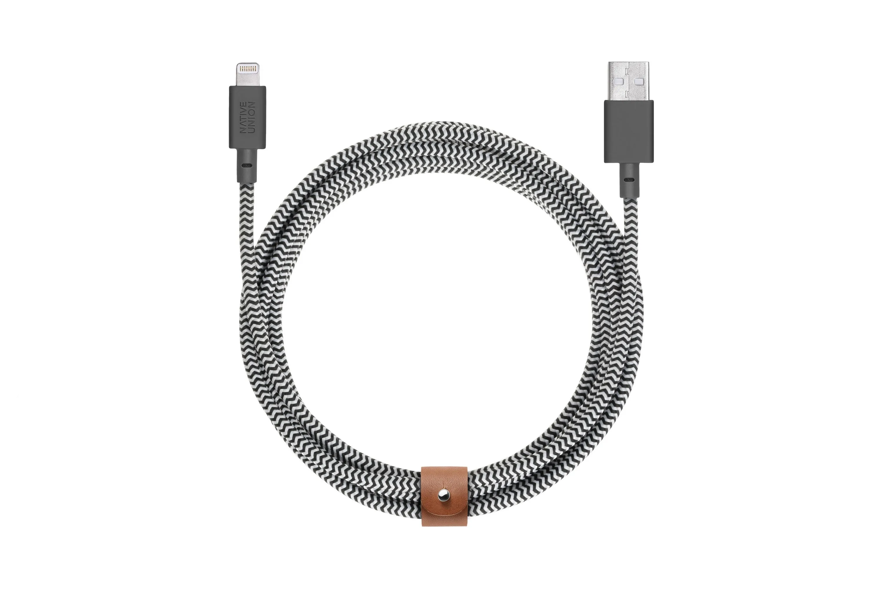 Native Union Belt Cable Xl Usb-A To Apple Lightning Zebra