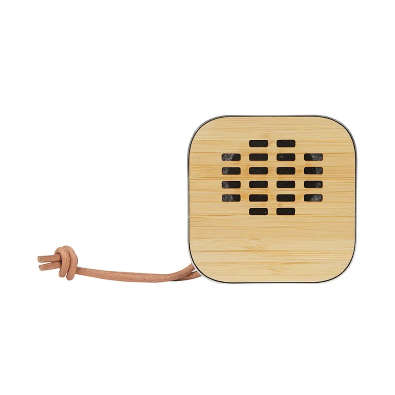 Asher 3W Recycled Aluminum / Bamboo Wireless Speaker view 2