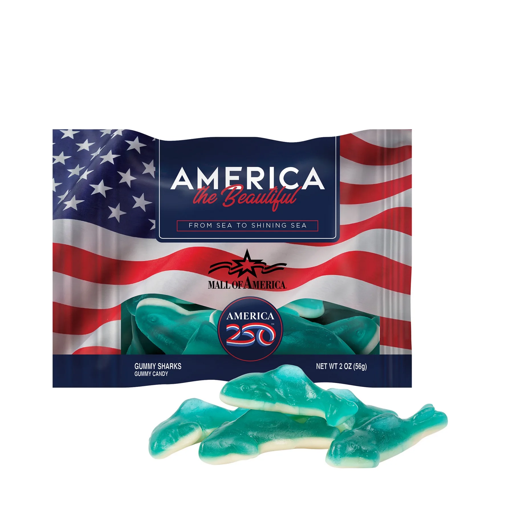 America 250- 2oz. Digibag™-Gummy Sharks