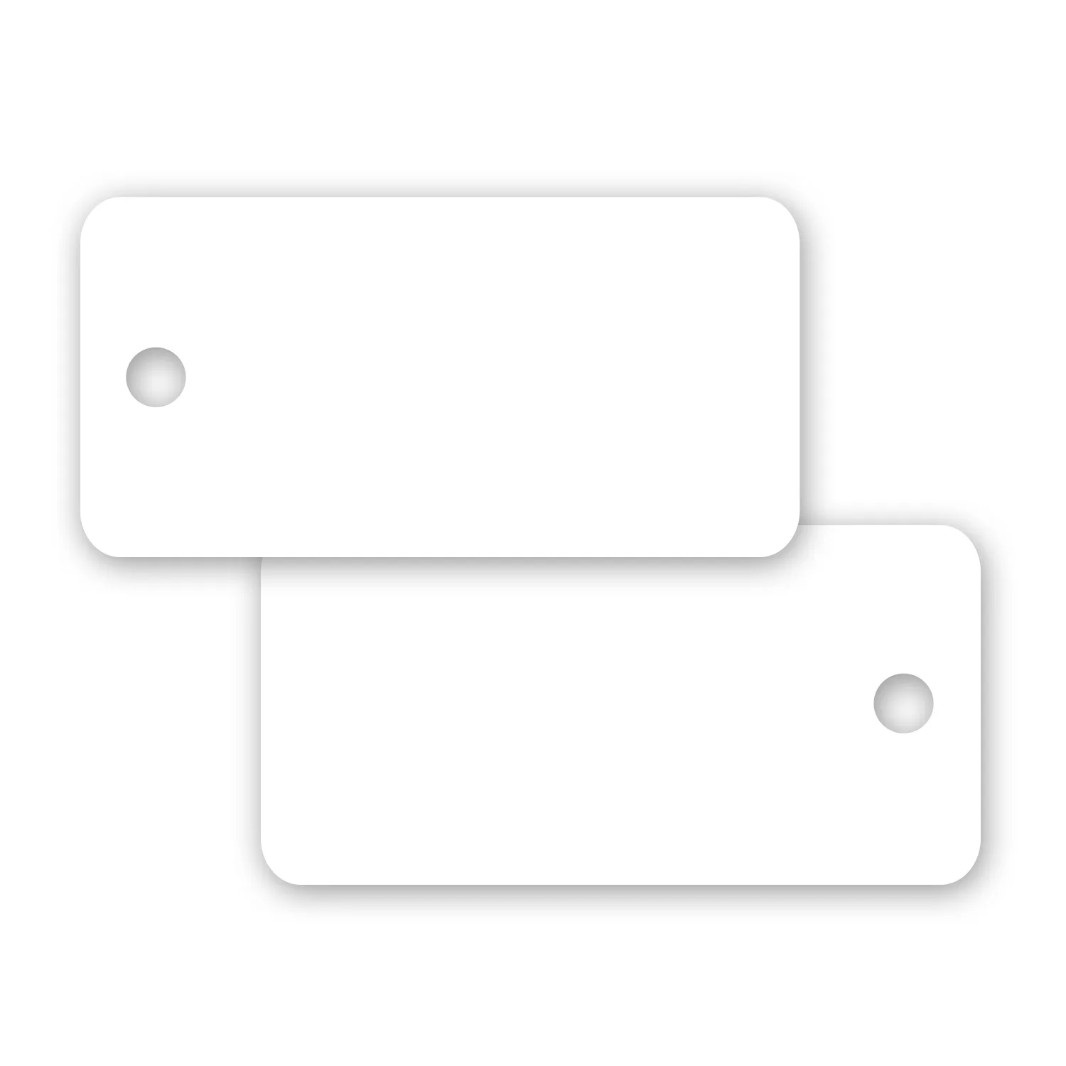 Plastic Rectangle Keytag view 2