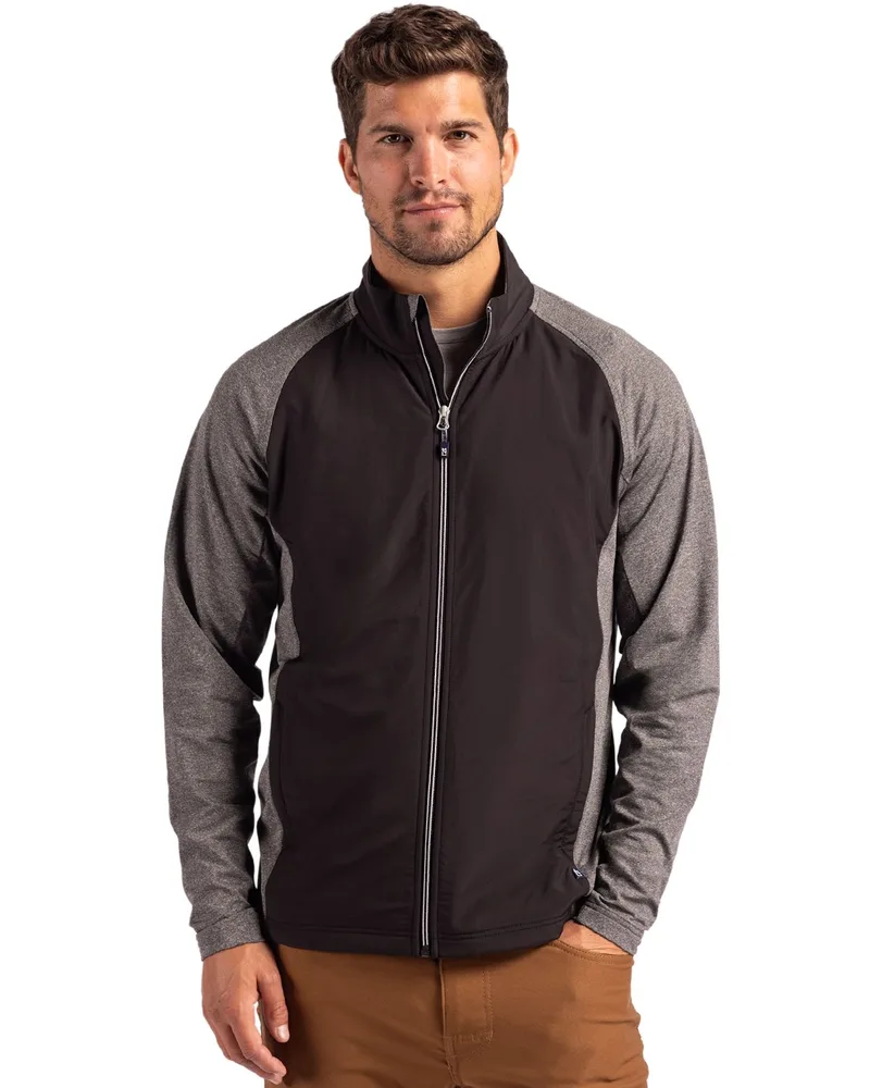 Cutter & Buck Adapt Eco Knit Hybrid Recycled Mens Full Zip Jacket