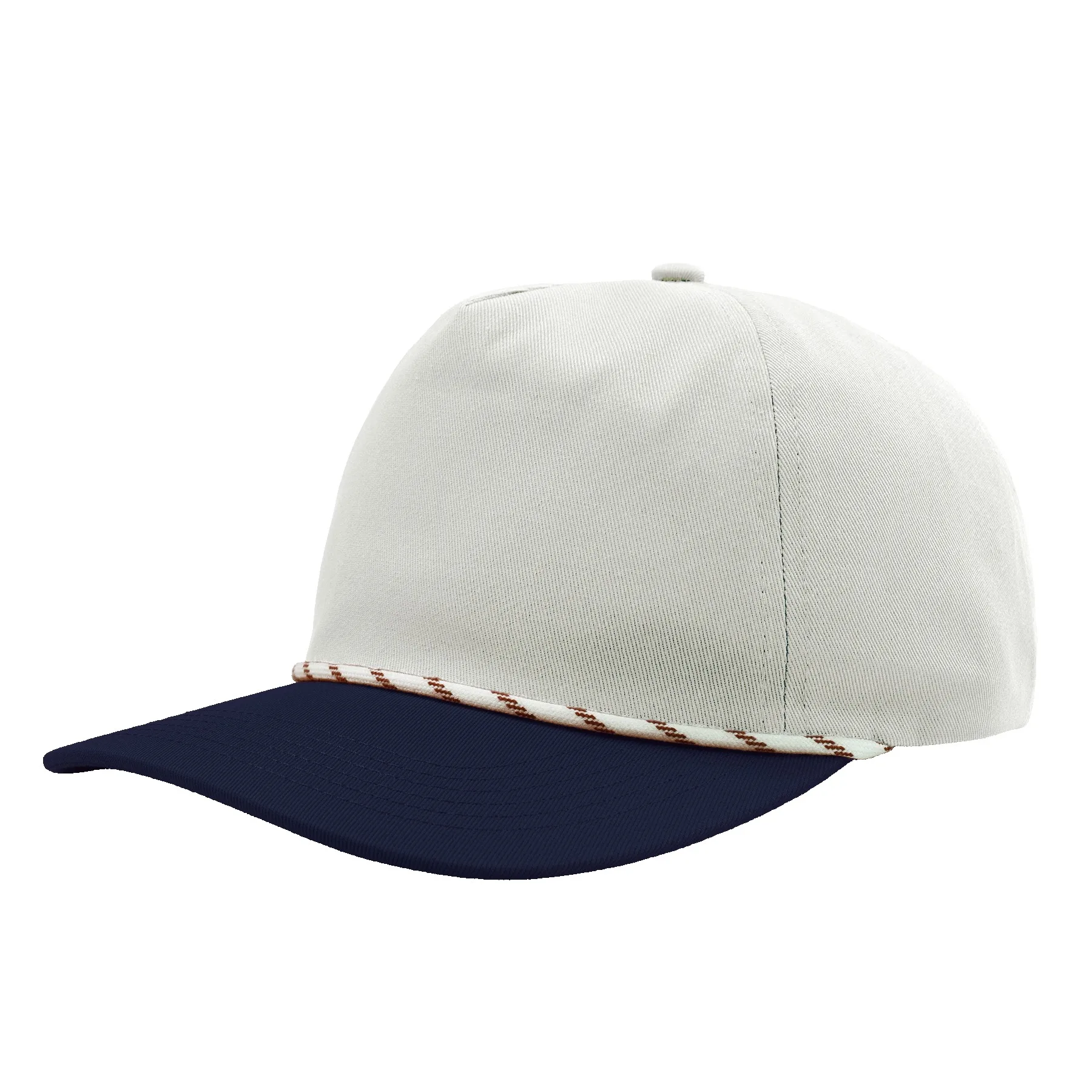 5-Panel Mid-Profile Chino Twill Classic Fit Cap view 5
