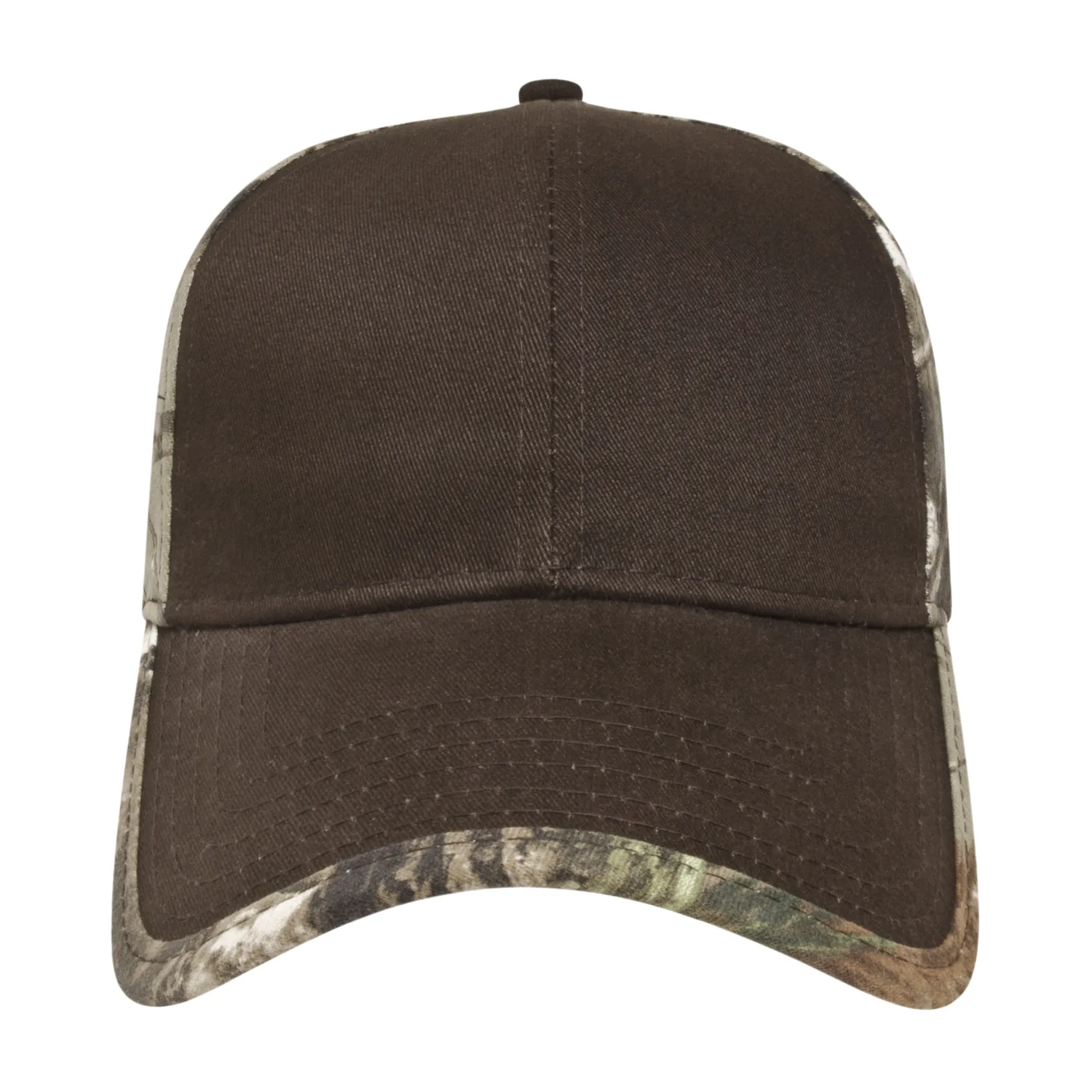 Solid Front Camo Back Cap view 2