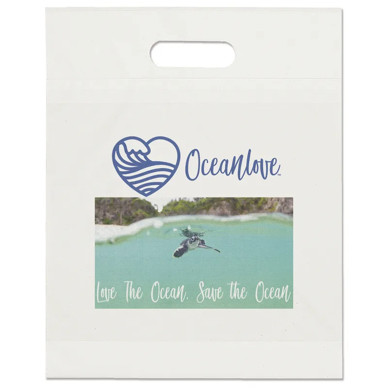 Eco Die Cut Handle Bag - Dynamic Color (12" x 15" x 3")