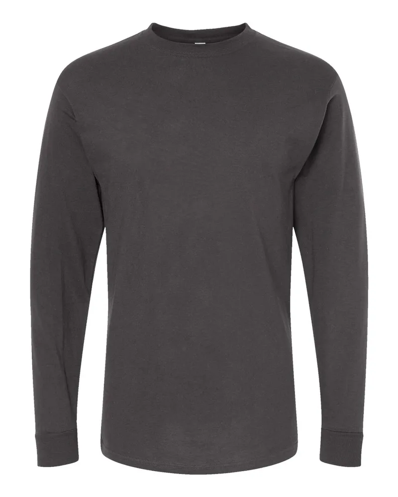 M&O® Unisex Gold Soft Touch Long Sleeve T-Shirt view 6