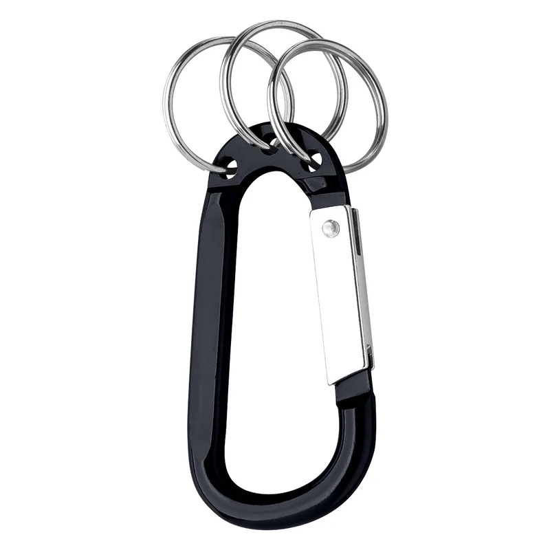 8mm Carabiner With Triple Split Ring view 3