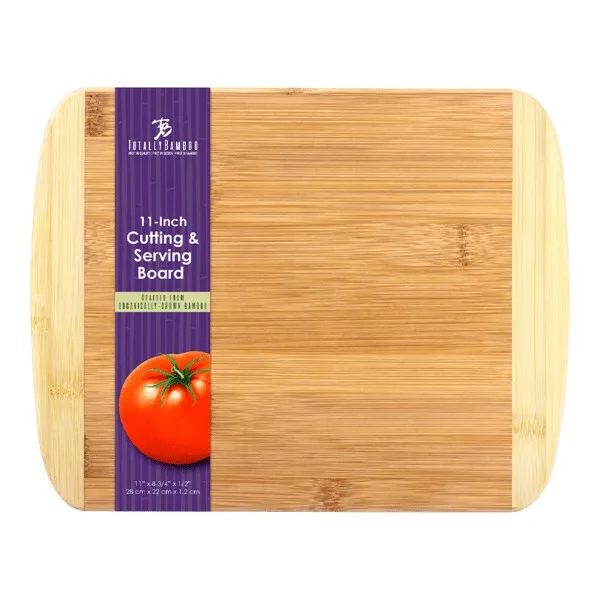 Two-Tone Bamboo Cutting Board 11" x 8-3/4" view 3