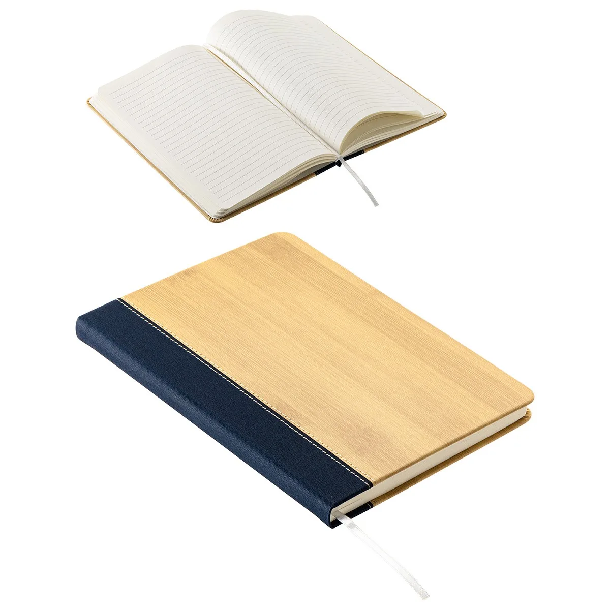 Anji Faux Bamboo Hardcover Journal view 2