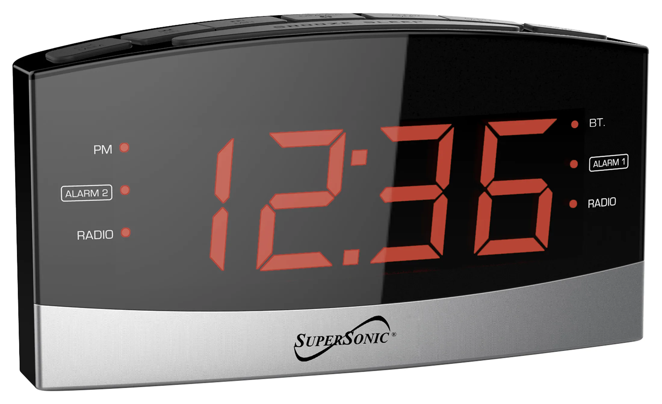 Supersonic® Bluetooth® Dual Alarm Clock Radio