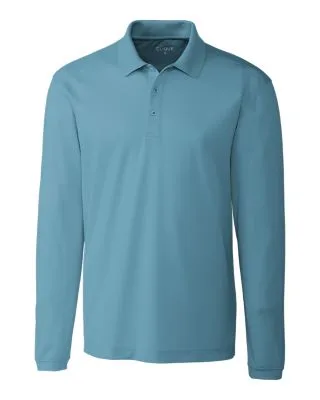 Clique Spin Eco Performance Pique Long Sleeve Mens Polo view 2