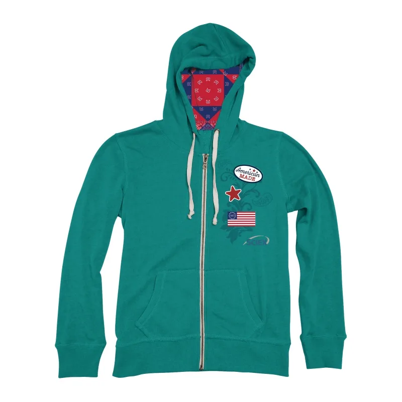 Freedom250 ACE Ladies' Super Soft Whisper Fleece Full Zip Hoodie view 3