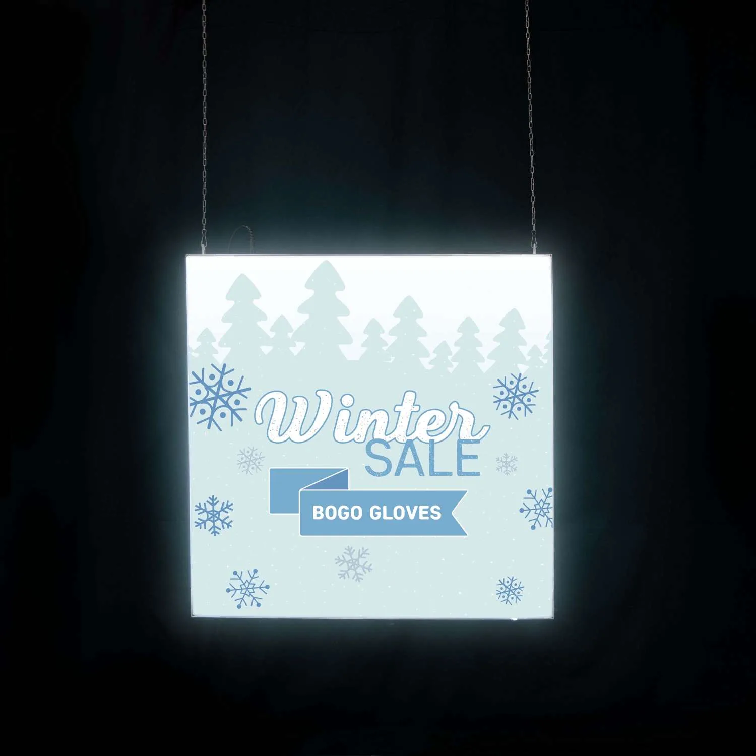 24" x 24" Aerial SEG Glo Ceiling-Mounted Kit view 3