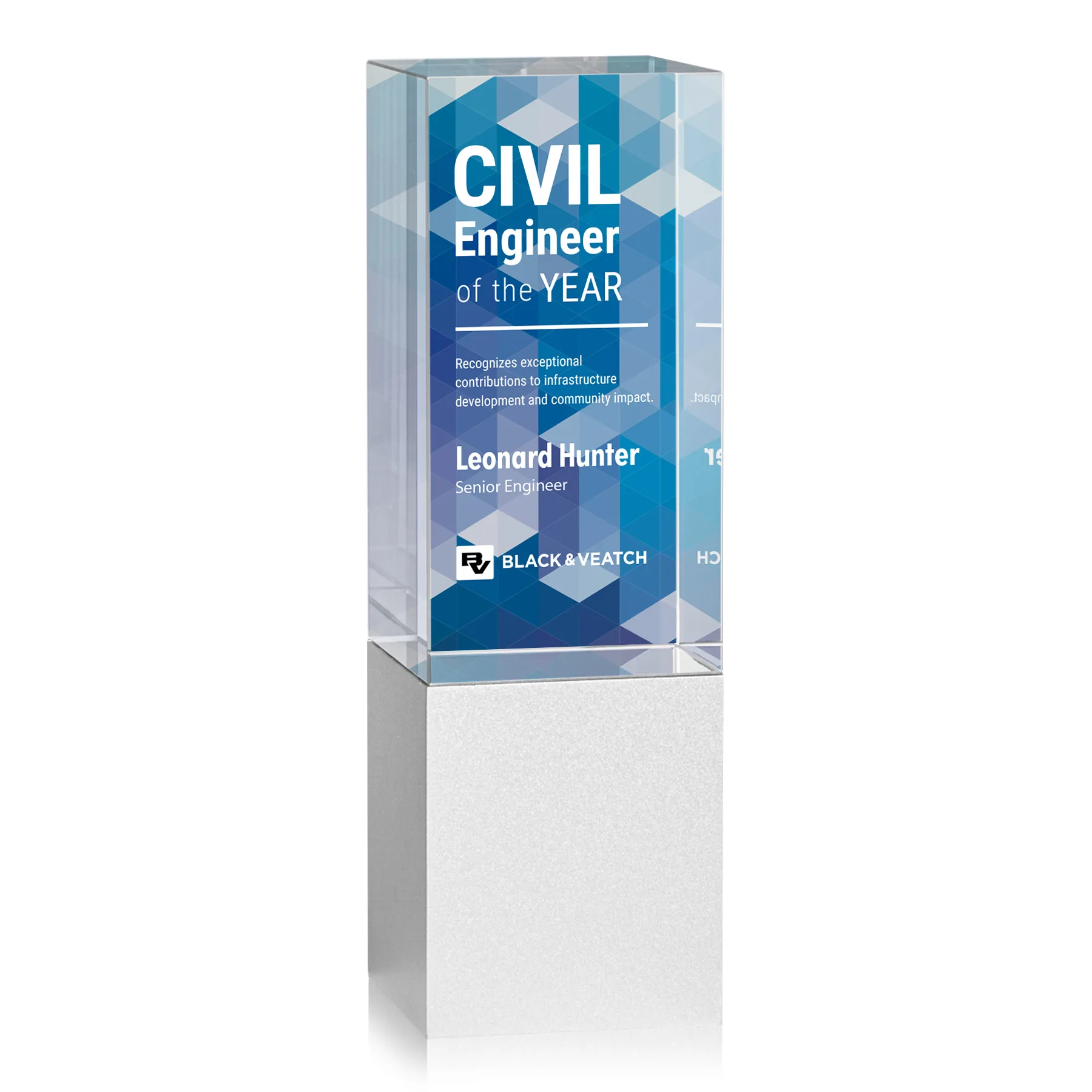 VividPrint™, 2.375" x 7.25" x 2.375"