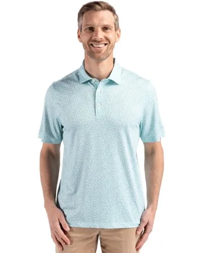 Cutter & Buck Pike Eco Flora Print Recycled Mens Big & Tall Polo view 4