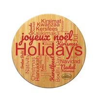 World of Holidays Cutting and Serving Board — Bamboo Brown