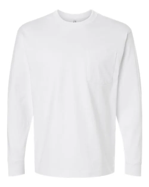 American Apparel® Super Heavyweight Long Sleeve Pocket Tee Shirt