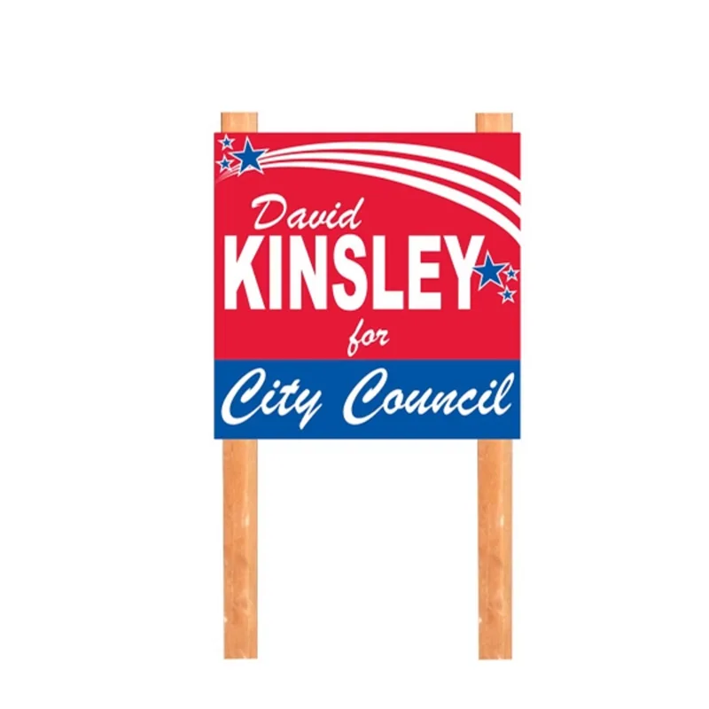 4' x 4' 10mm Coroplast™ Sign in White view 2