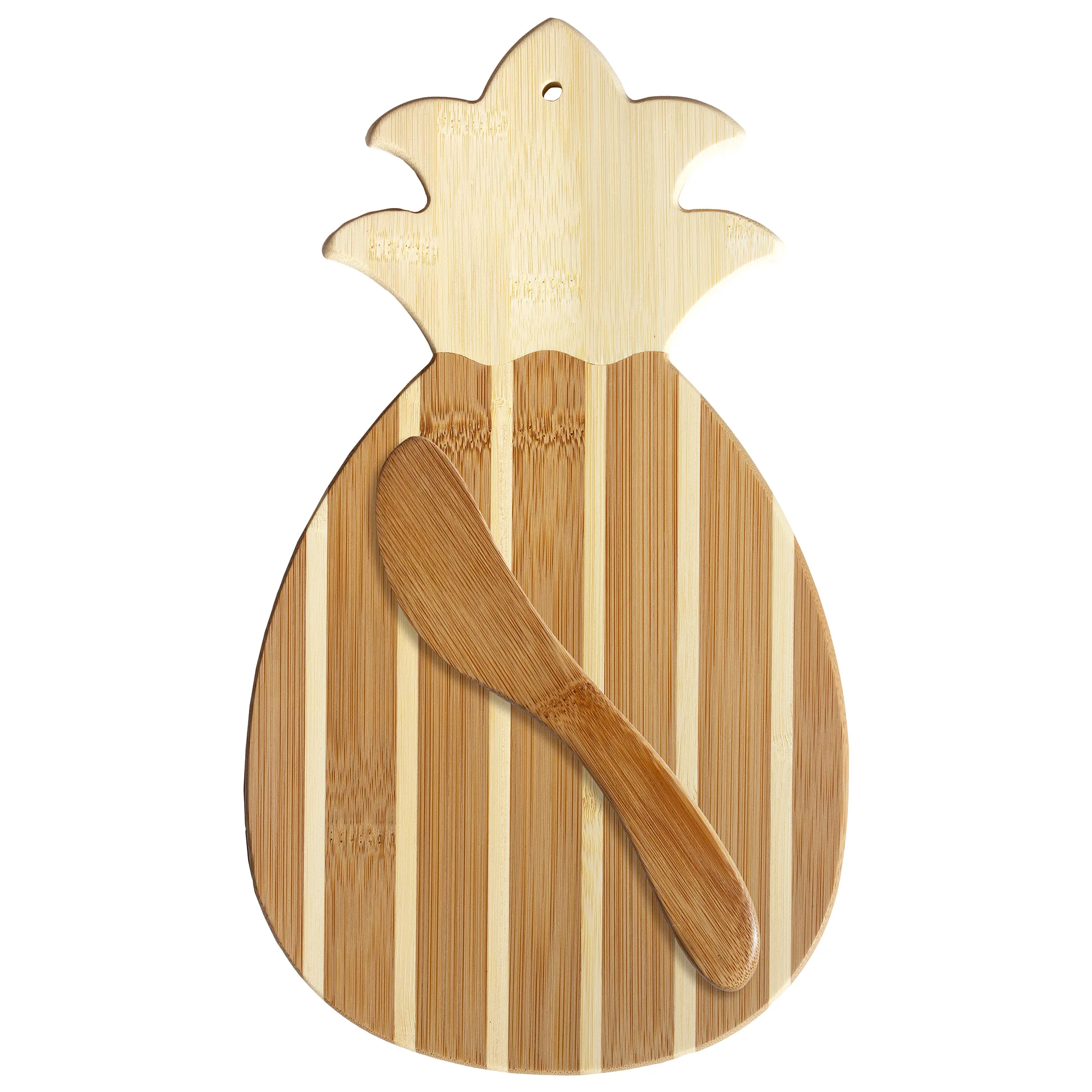 Pineapple Charcuterie Board with Spreader Knife Gift Set view 4