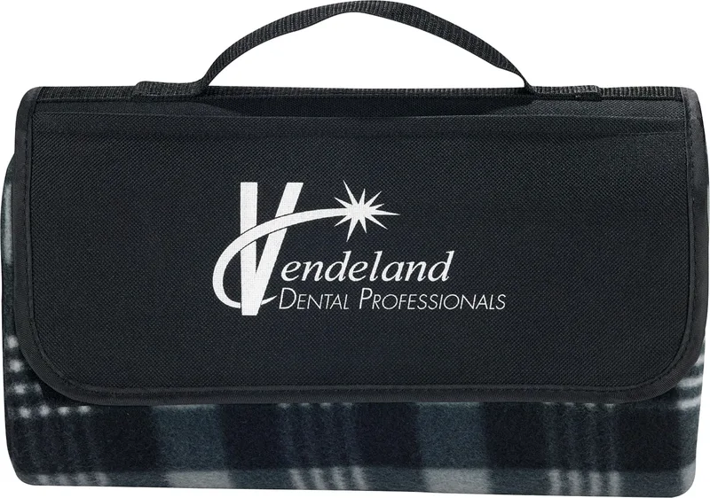 Padded Water-Resistant Fleece Picnic Blanket