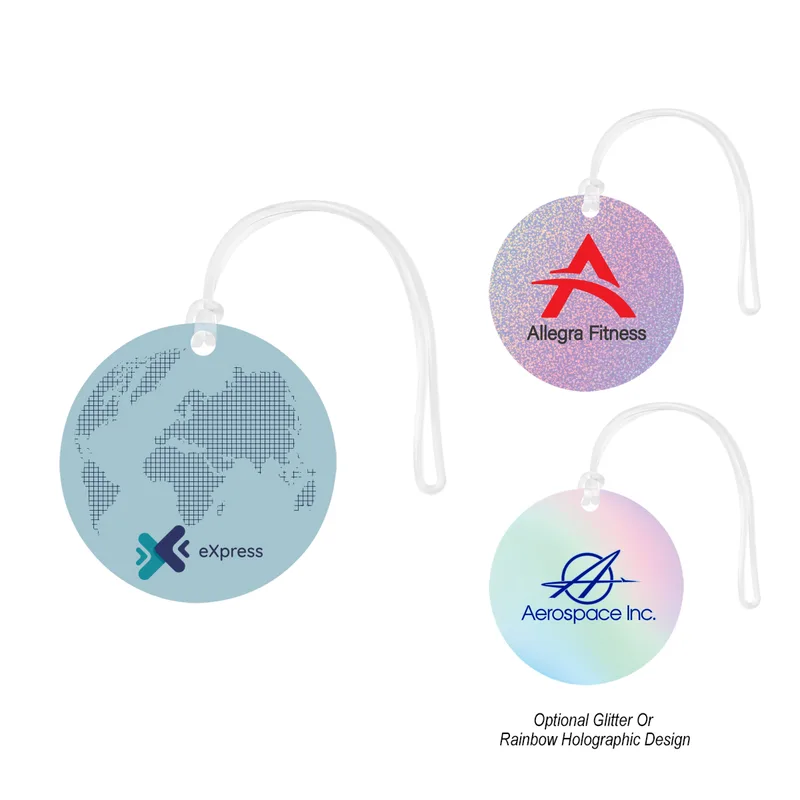 Acrylic Bag Tag - Circle view 2