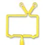 TV With Antenna Inkbend Standard, Bent Pen