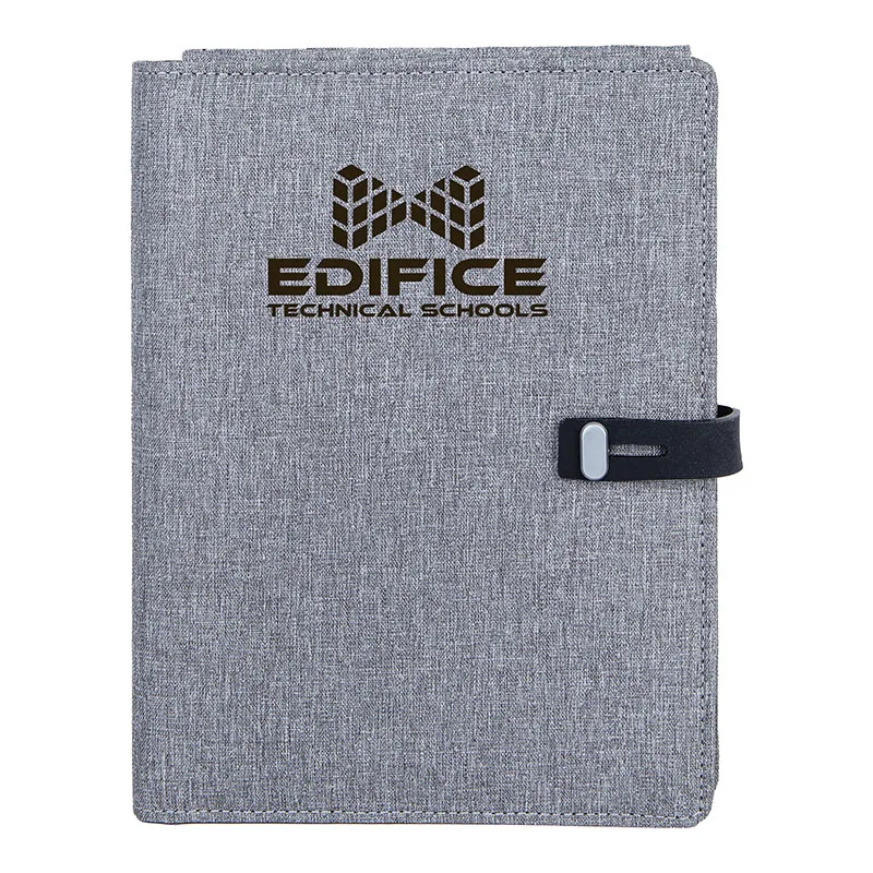 Binghamton RPET Padfolio w/ Wireless Phone Charger view 2