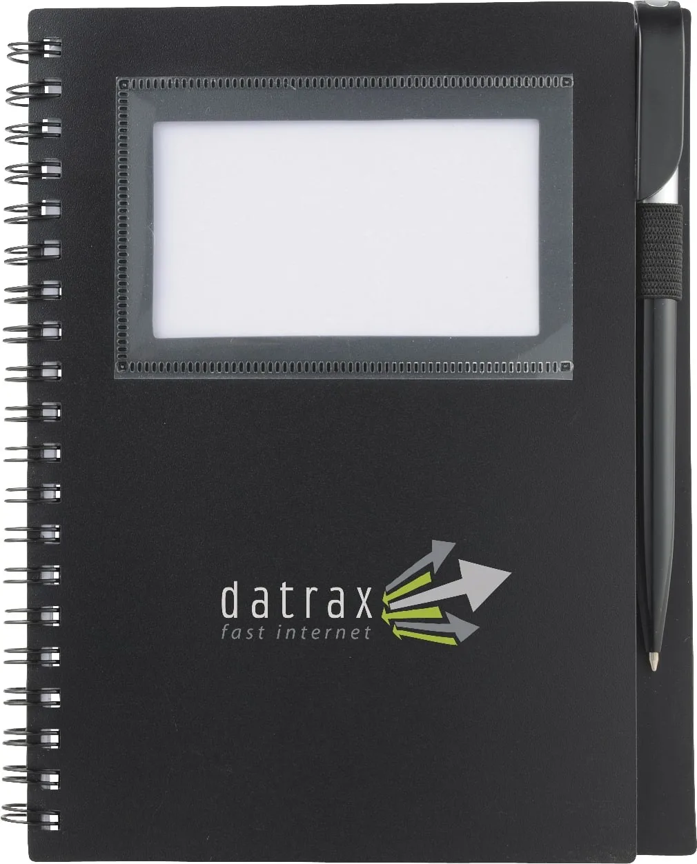 5.5'' x 7'' FSC® Mix Star Spiral Notebook with Pen view 2