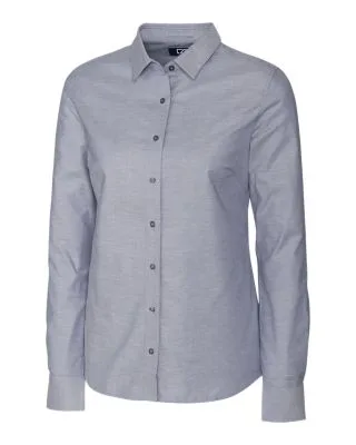Cutter & Buck Stretch Oxford Womens Long Sleeve Dress Shirt view 2