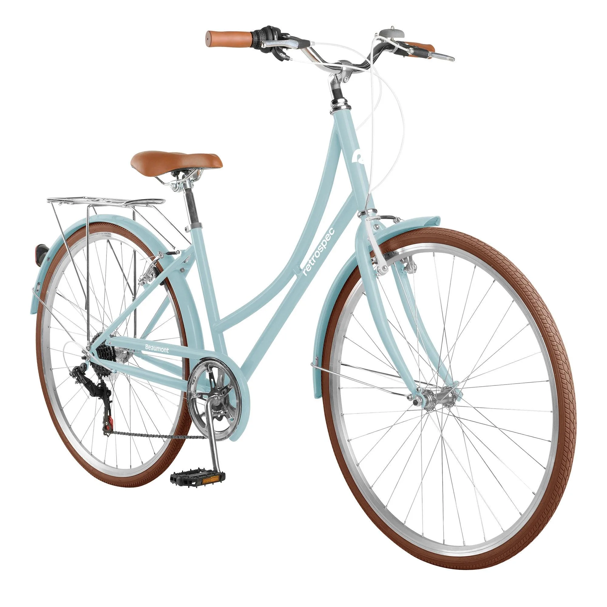 Retrospec Beaumont Step Through 2021 7-Speed 42cm Cool Mint City Bike