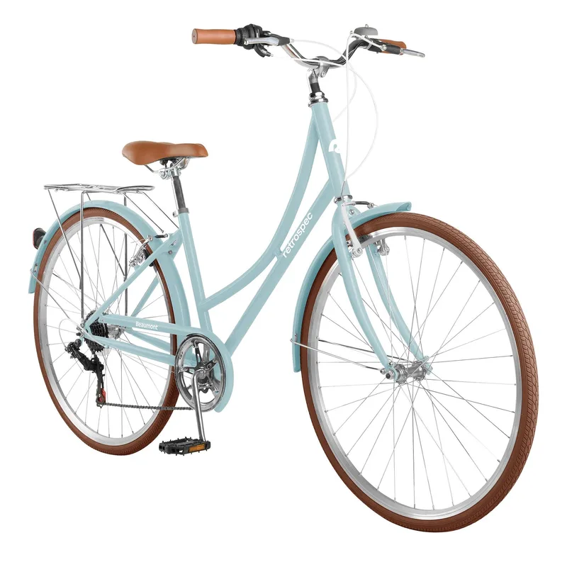 Retrospec Beaumont Step Through 2021 7-Speed 42cm Cool Mint City Bike