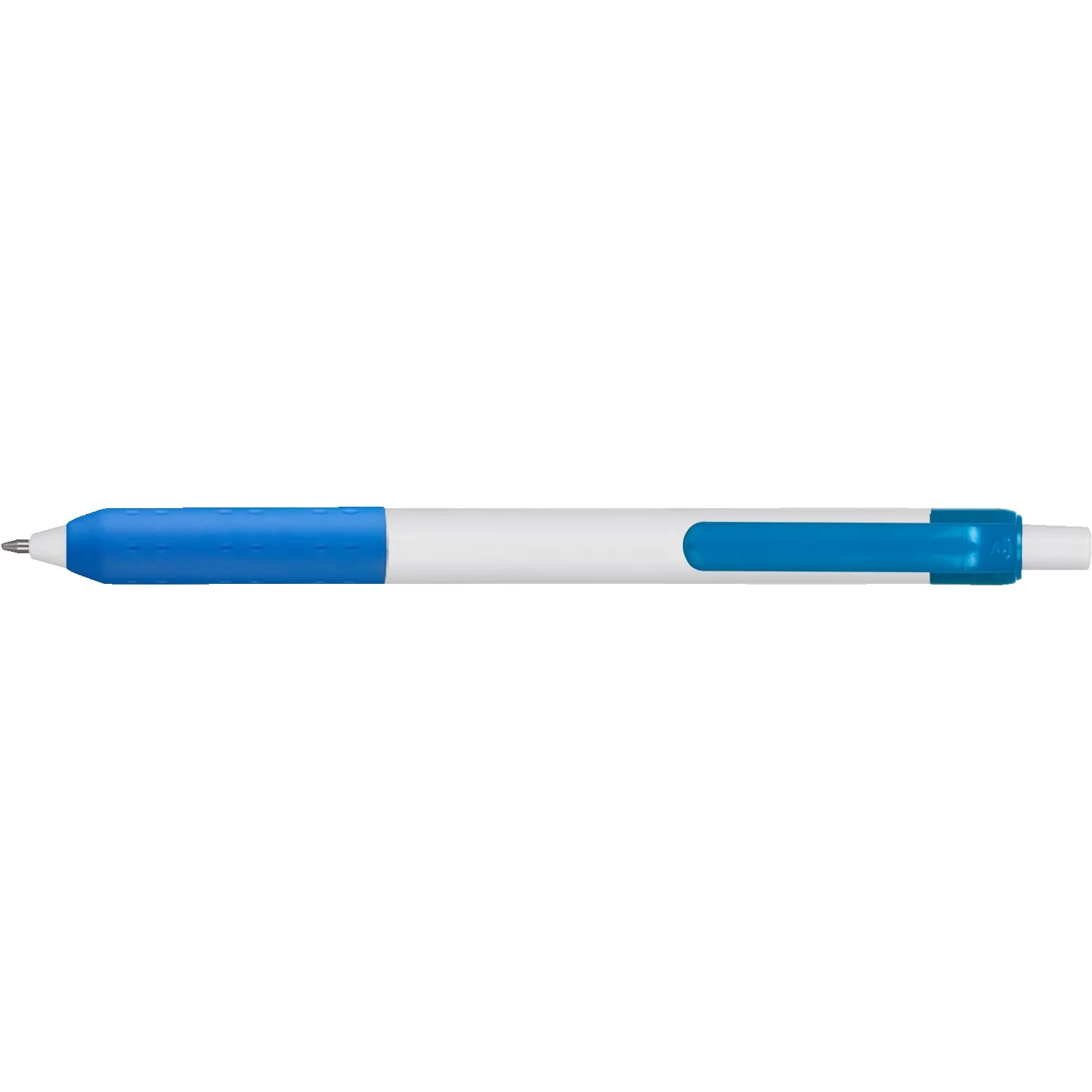 White/Opaque Process Blue Clip Blank Front View