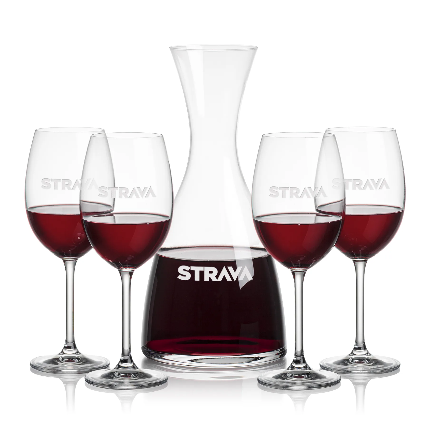 Stemmed Set, Coleford Wine Set, Carafe & 4 Wine