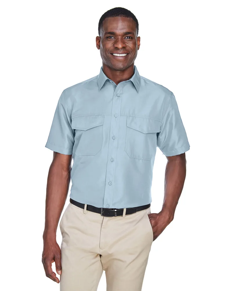Harriton Men's Key West Short-Sleeve Performance Staff Shirt view 2