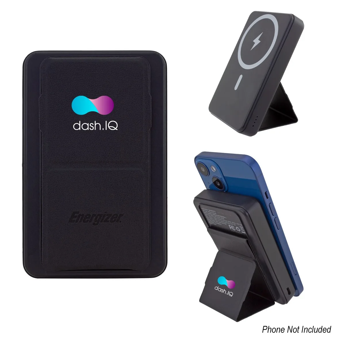 10,000 Mah Energizer® Mag-n-kick™ Wireless Charger Power Bank And Phone Stand view 2