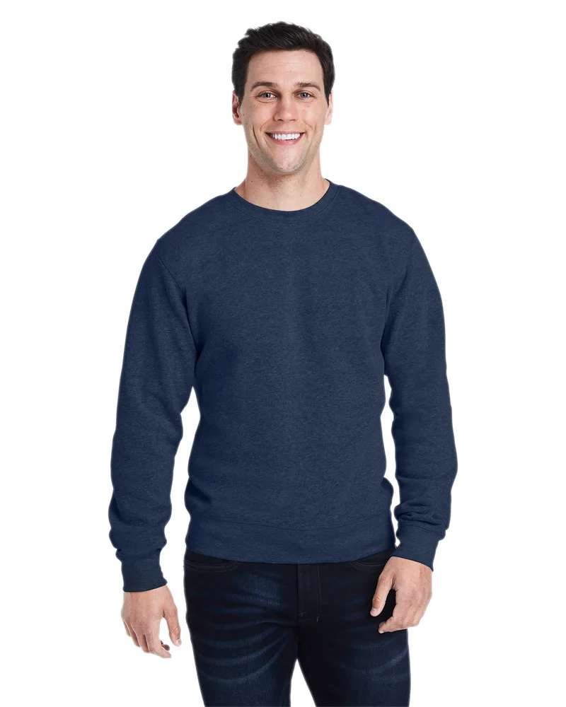J AMERICA Adult Triblend Crewneck Sweatshirt view 4