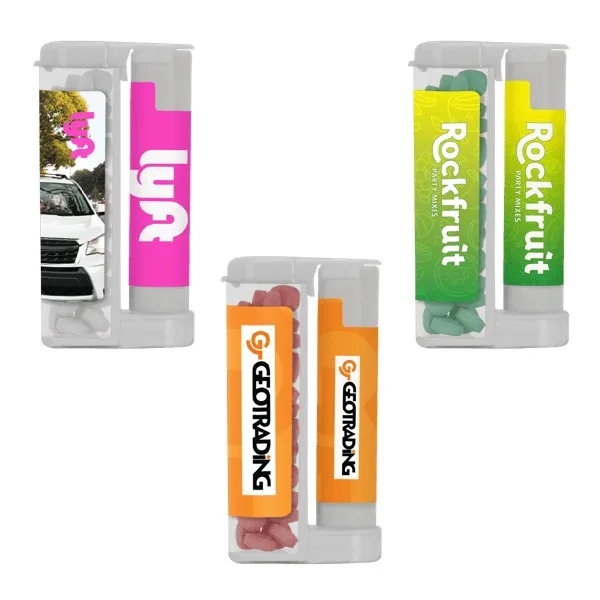 Sugar Free Mints in a Rectangular Flip-Top Duo w/ SPF 15 Lip Balm view 2