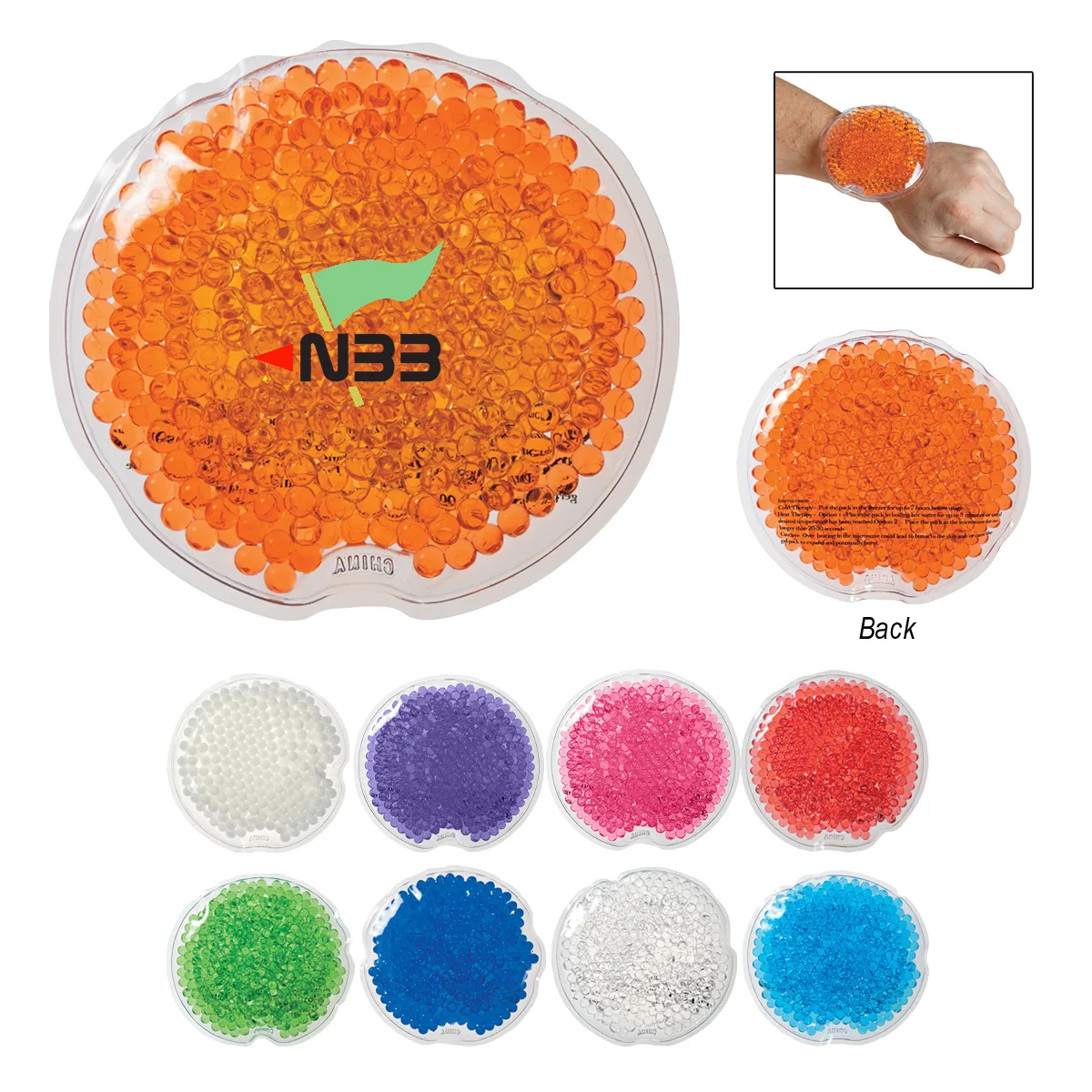 Small Round Gel Beads Hot/cold Pack