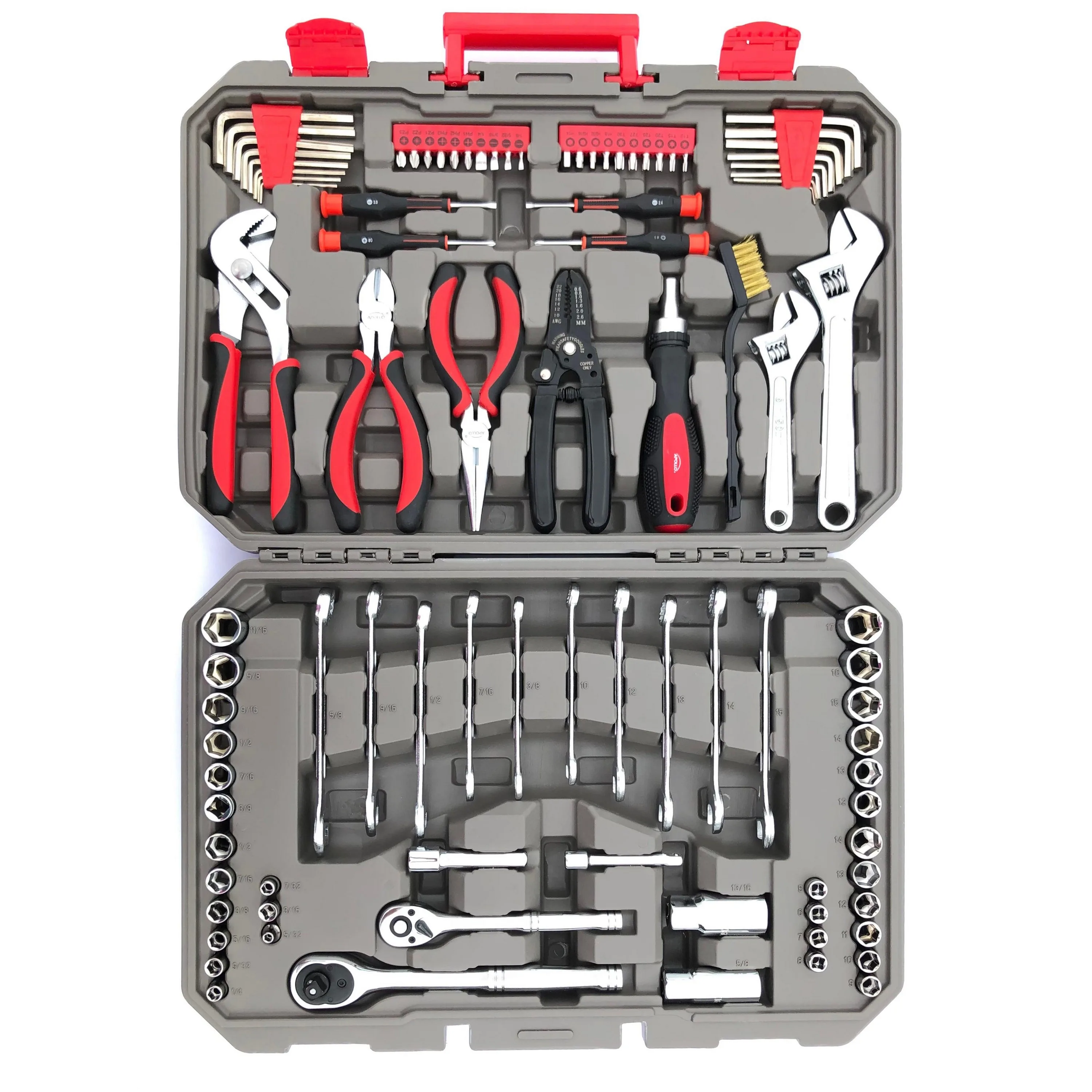 Apollo Tools 95 Piece Metric & SAE Mechanics Tool Kit