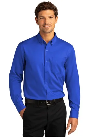 Port Authority® Long Sleeve SuperPro React™ Twill Shirt. view 5